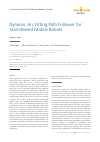Scholarly article on topic 'Dynamic Arc Fitting Path Follower for Skid-steered Mobile Robots'
