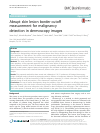Scholarly article on topic 'Abrupt skin lesion border cutoff measurement for malignancy detection in dermoscopy images'