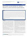 Scholarly article on topic 'Non-invasive control interfaces for intention detection in active movement-assistive devices'