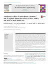 Scholarly article on topic 'Ameliorative effect of antioxidants (vitamins C and E) against abamectin toxicity in liver, kidney and testis of male albino rats'
