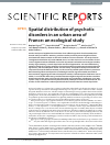 Scholarly article on topic 'Spatial distribution of psychotic disorders in an urban area of France: an ecological study'