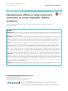 Scholarly article on topic 'Hemodynamic effects of lung recruitment maneuvers in acute respiratory distress syndrome'