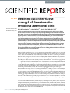 Scholarly article on topic 'Reaching back: the relative strength of the retroactive emotional attentional blink'