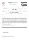 Scholarly article on topic 'Age-Based Stratification of Drivers to Evaluate the Effects of Age on Crash Involvement'