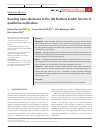 Scholarly article on topic 'Enacting open disclosure in the UK National Health Service: A qualitative exploration'