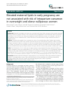 Scholarly article on topic 'Elevated maternal lipids in early pregnancy are not associated with risk of intrapartum caesarean in overweight and obese nulliparous women'