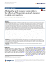 Scholarly article on topic 'Allelopathy and resource competition: the effects of Phragmites australis invasion in plant communities'
