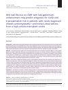 Scholarly article on topic 'Mid wall fibrosis on CMR with late gadolinium enhancement may predict prognosis for LVAD and transplantation risk in patients with newly diagnosed dilated cardiomyopathy-preliminary observations from a high-volume transplant centre'