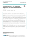 Scholarly article on topic 'Systematic review of the validity and reliability of consumer-wearable activity trackers'