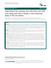 Scholarly article on topic 'Unprotected sex among men who have sex with men living with HIV in Brazil: a cross-sectional study in Rio de Janeiro'
