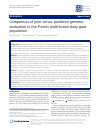 Scholarly article on topic 'Comparison of joint versus purebred genomic evaluation in the French multi-breed dairy goat population'