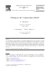 Scholarly article on topic 'Timing in the Cospan-Span Model'
