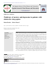 Scholarly article on topic 'Predictors of anxiety and depression in patients with obstructive sleep apnea'