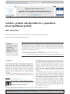 Scholarly article on topic 'Auxiliary problem and algorithm for a generalized mixed equilibrium problem'