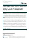 Scholarly article on topic 'Being a bridge: Swedish antenatal care midwives’ encounters with Somali-born women and questions of violence; a qualitative study'