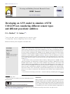Scholarly article on topic 'Developing an ANN model to simulate ASTM C1012-95 test considering different cement types and different pozzolanic additives'