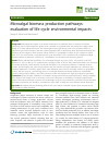 Scholarly article on topic 'Microalgal biomass production pathways: evaluation of life cycle environmental impacts'