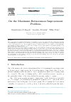 Scholarly article on topic 'On the Maximum Betweenness Improvement Problem'
