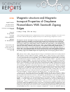 Scholarly article on topic 'Magnetic structure and Magnetic transport Properties of Graphene Nanoribbons With Sawtooth Zigzag Edges'