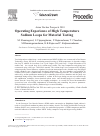Scholarly article on topic 'Operating Experience of High Temperature Sodium Loops for Material Testing'