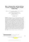 Scholarly article on topic 'Effect of Injection Rate and Post-Fill Cure Pressure on Properties of Resin Transfer Molded Disks'