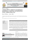 Scholarly article on topic 'Validated HPTLC method for the simultaneous determination of cinnarizine and dimenhydrinate in their combined dosage form'