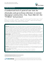 Scholarly article on topic 'A randomised trial of point-of-care tests for chlamydia and gonorrhoea infections in remote Aboriginal communities: Test, Treat ANd GO- the “TTANGO” trial protocol'