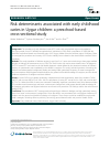 Scholarly article on topic 'Risk determinants associated with early childhood caries in Uygur children: a preschool-based cross-sectional study'