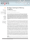 Scholarly article on topic 'Bandgap Opening by Patterning Graphene'
