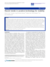 Scholarly article on topic 'Recent trends in assistive technology for mobility'