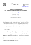 Scholarly article on topic 'Parameter Dependencies for Component Reliability Specifications'