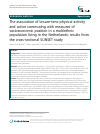 Scholarly article on topic 'The association of leisure-time physical activity and active commuting with measures of socioeconomic position in a multiethnic population living in the Netherlands: results from the cross-sectional SUNSET study'