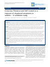 Scholarly article on topic 'Conscious Presence and Self Control as a measure of situational awareness in soldiers – A validation study'