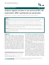 Scholarly article on topic 'Violence against women in sex work and HIV risk implications differ qualitatively by perpetrator'