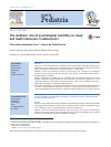 Scholarly article on topic 'The mediator role of psychological morbidity on sleep and health behaviors in adolescents'