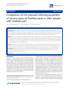 Scholarly article on topic 'Comparison of the pressure-relieving properties of various types of forefoot pads in older people with forefoot pain'
