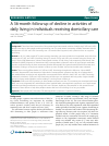 Scholarly article on topic 'A 36-month follow-up of decline in activities of daily living in individuals receiving domiciliary care'