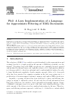 Scholarly article on topic 'Phil: A Lazy Implementation of a Language for Approximate Filtering of XML Documents'