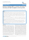 Scholarly article on topic 'BioAssay Ontology (BAO): a semantic description of bioassays and high-throughput screening results'