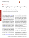 Scholarly article on topic 'The moral imperative to continue gene editing research on human embryos'