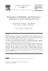 Scholarly article on topic 'Integration of Reliability and Performance Analyses for Active Network Services'