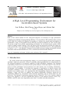 Scholarly article on topic 'A High Level Programming Environment for Accelerator-based Systems'