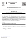 Scholarly article on topic 'Effects of Wall Roughness on the Flow Field and Vortex Length of Cyclone'