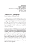 Scholarly article on topic 'Scaling Policy Preferences from Coded Political Texts'