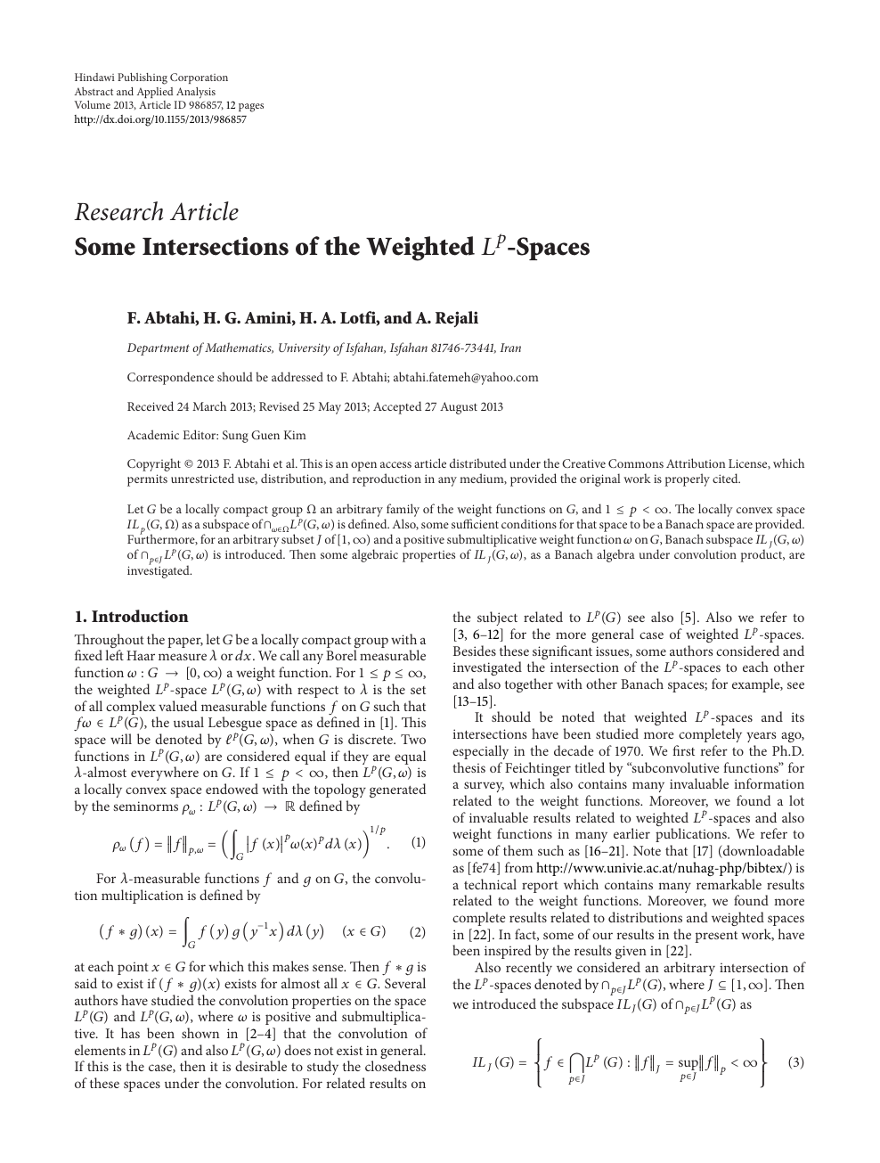 Some Intersections Of The Weighted Spaces Topic Of Research Paper In Mathematics Download Scholarly Article Pdf And Read For Free On Cyberleninka Open Science Hub