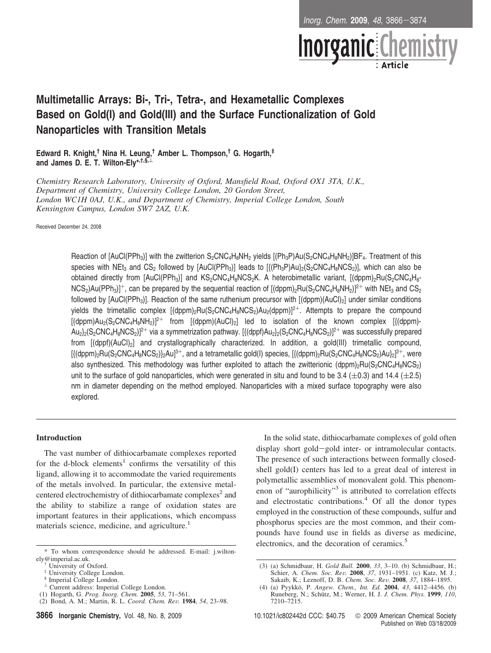 Multimetallic Arrays Bi Tri Tetra And Hexametallic Complexes Based On Gold I And Gold Iii And The Surface Functionalization Of Gold Nanoparticles With Transition Metals Topic Of Research Paper In Chemical Sciences Download