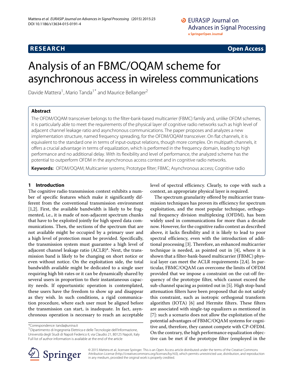 Analysis of an FBMC/OQAM scheme for asynchronous access in