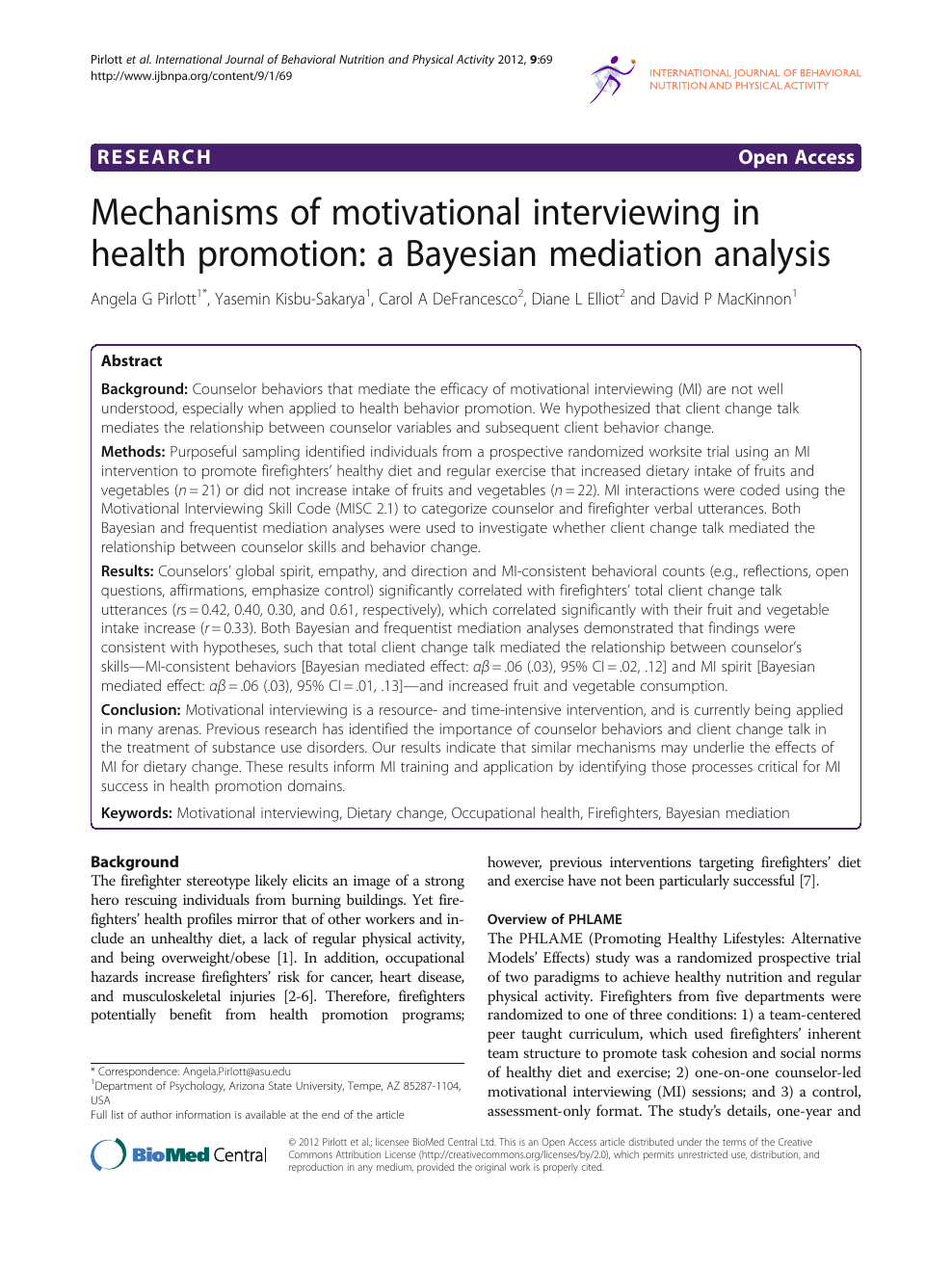 Mechanisms Of Motivational Interviewing In Health Promotion A Bayesian Mediation Analysis Topic Of Research Paper In Psychology Download Scholarly Article Pdf And Read For Free On Cyberleninka Open Science Hub