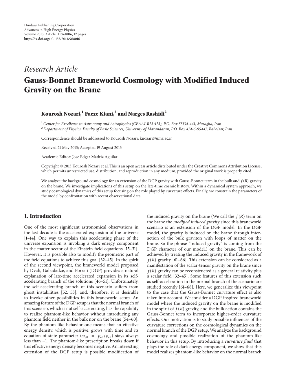 Gauss Bonnet Braneworld Cosmology With Modified Induced Gravity On The Brane Topic Of Research Paper In Physical Sciences Download Scholarly Article Pdf And Read For Free On Cyberleninka Open Science Hub