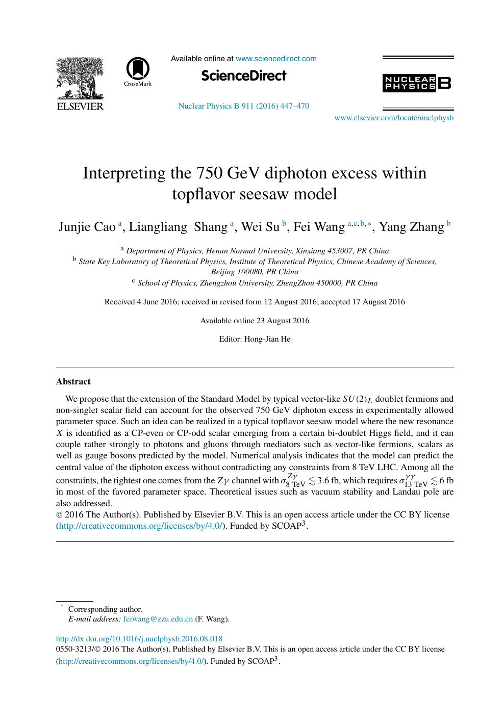 Interpreting The 750 Gev Diphoton Excess Within Topflavor Seesaw Model Topic Of Research Paper In Physical Sciences Download Scholarly Article Pdf And Read For Free On Cyberleninka Open Science Hub